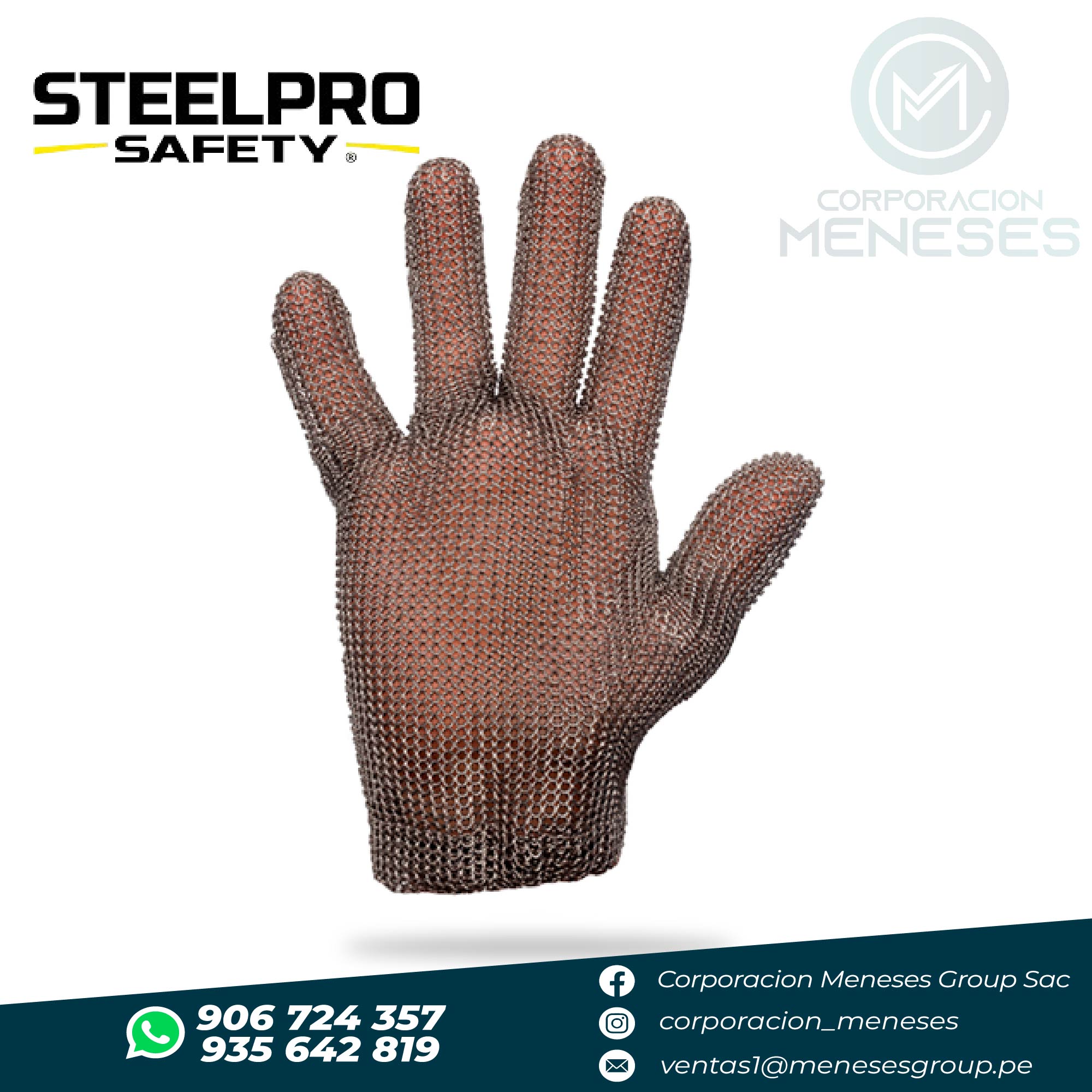 Guante de Malla Metálica Anticorte | Steelpro